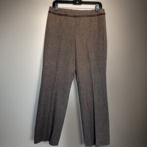 Pendleton 100% Brown Wool Tweed Trousers Petite 10 Oldmoney GORPCORE capsule